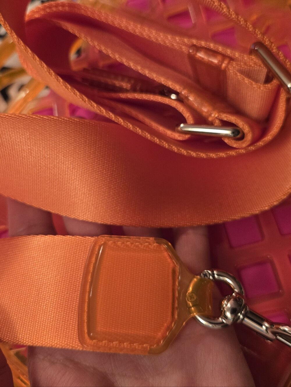 Marc Jacobs Vibrant Orange and Pink Jelly Tote NWT - Picture 9 of 13